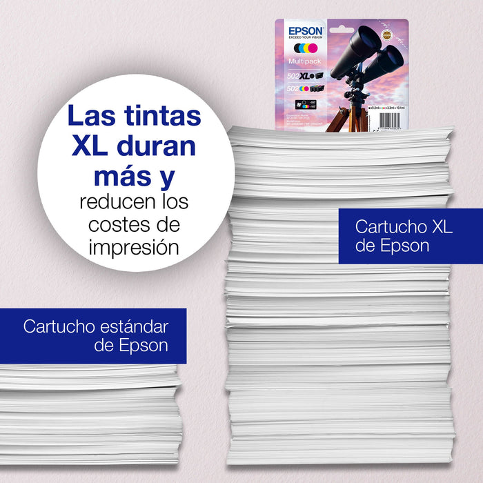 EAN 8715946652740 - Epson 502 cartucho de tinta 1 pieza(s) Original Rendimiento estándar Cian imagen 4