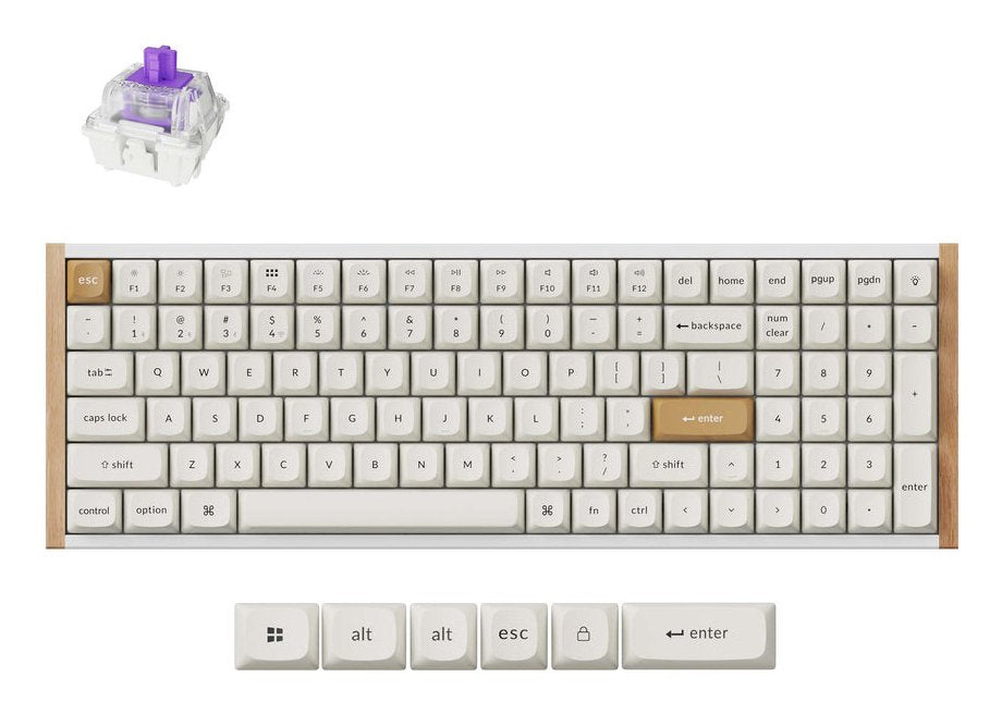 Keyboard Wrl K4 He Special Ed/White K4h-Q1 Keychron