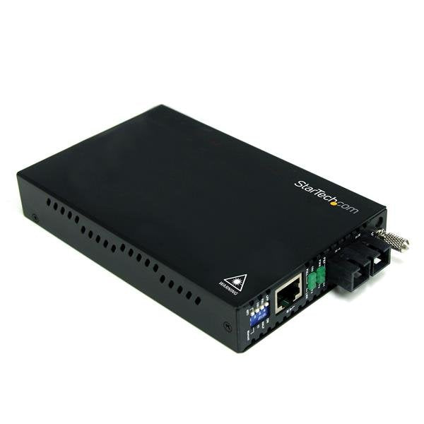 Startech.Com Conversor De Medios Gigabit Ethernet A Fibra Óptica Monomodo Sc 1x Rj45 Hembra 30km Conversor De Soportes De Fibra 100mb Lan 100base-Fx Rj-45 / Modo Sencillo Sc Hasta 30 Km 1310 Nm Para P/N: Etchs2u Sva12m2neua Sva12m5na