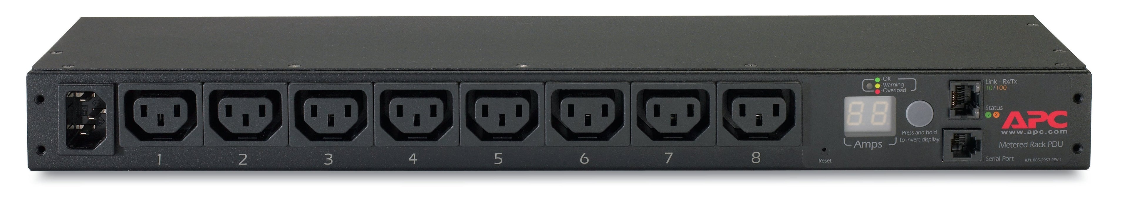 EAN 731304331506 - APC AP7820B unidad de distribución de energía (PDU) 8 salidas AC 0U/1U Negro imagen 3