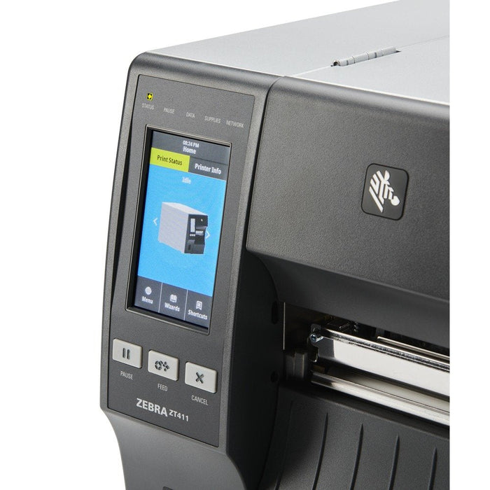 Tt Printer Dt Zt411 4in 300 Dpiprnt Ser Usb 10/100 Eth Bt 4.1/Mfi Us