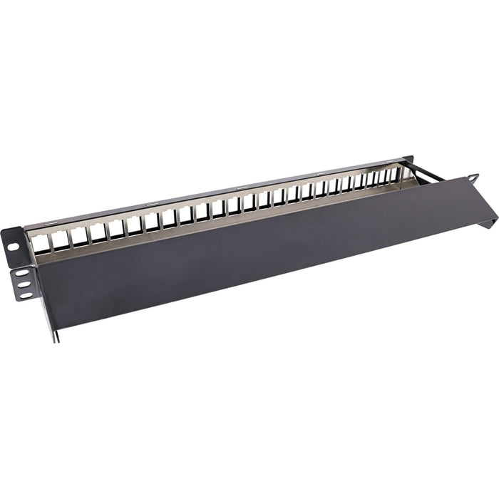 Patch Panel En Blanco Inline Con Extraíble 19" 24 Puertos 1u Negro Ral9005