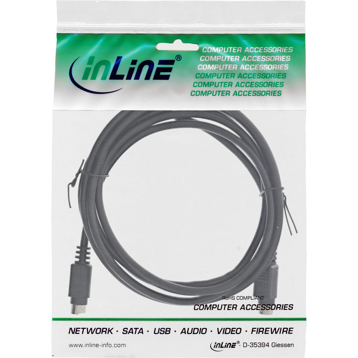 Cable De Vídeo Inline S-Vhs De 4 Pines Macho A Macho De 2 M