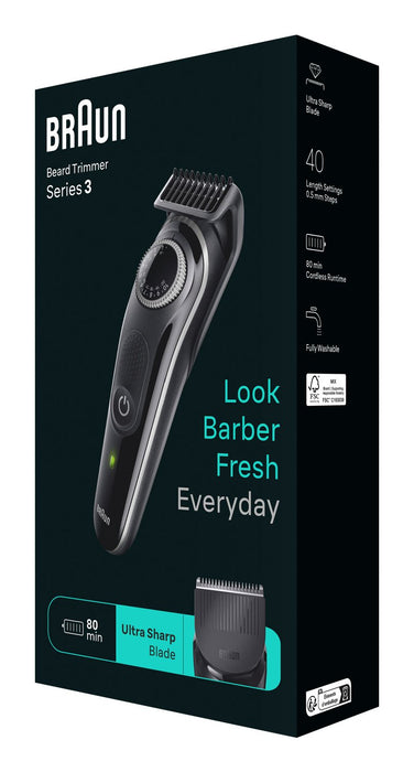 EAN 4210201447931 - Braun BeardTrimmer 3 BT3440 depiladora para la barba Batería 40 1 cm Negro imagen 3