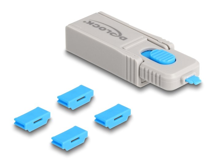 Delock 20924 Juego De Bloqueadores Para Puertos Hdmi Hembra 4 Piezas + Herramienta De Bloqueo
