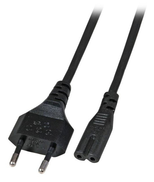 Efb Elektronik Euro-C7 Power Cord 180 Negro 1 M 2 X 0.75 Mm Ek502.1v2 - 1 M