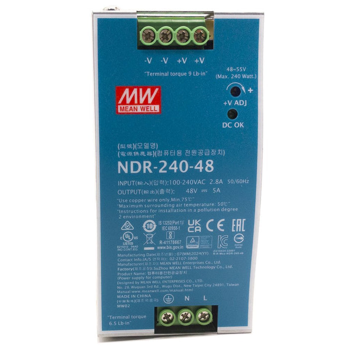 Industrial Psu 48v 240watts  Din Rail -20~70øc