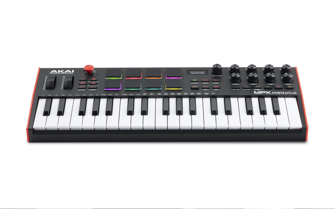 EAN 694318025802 - Akai MPK Mini Plus teclado MIDI 37 llaves USB Negro, Rojo, Blanco imagen 2