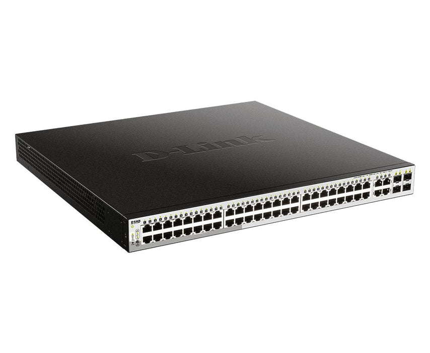 Switch Gestionable D-Link Dgs-1210-52mp 52 Puertos Rj-45 10 100 1000 Poe Sfp
