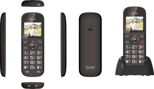 EAN 6944762700843 - Qubo D-1803 4,5 cm (1.77") Negro Teléfono para personas mayores imagen 2
