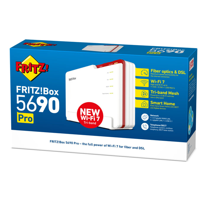 EAN 4023125030581 - Box FRITZ! 5690 Pro International router inalámbrico 2.5 Gigabit Ethernet Tribanda (2.4 GHz / 5 GHz / 6 G imagen 5