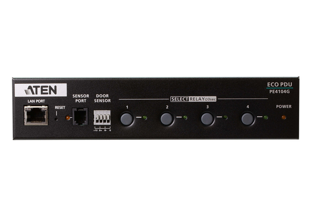 EAN 4710469340086 - ATEN PE4104G-AT-G unidad de distribución de energía (PDU) 4 salidas AC 1U Negro imagen 3