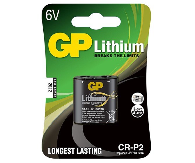 EAN 4891199001093 - GP Batteries CR-P2 Litio imagen 1