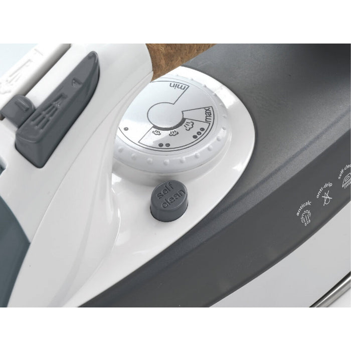 EAN 8003705110182 - Ariete 6232/00 Plancha a vapor Suela de acero inoxidable 2200 W Gris, Blanco imagen 5