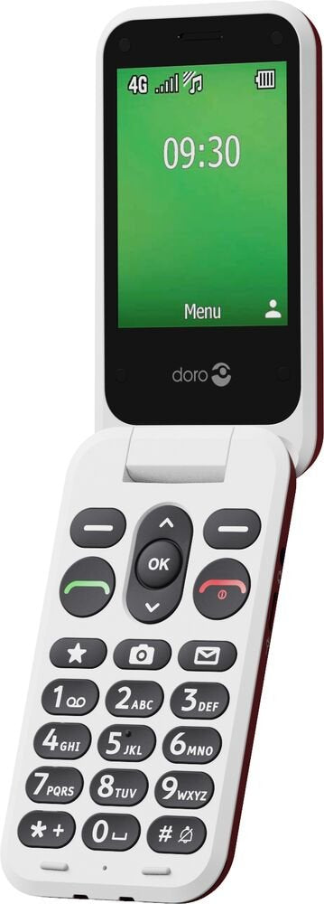 EAN 7322460089948 - Doro Leva E30 7,11 cm (2.8") 142,7 g Rojo, Blanco Característica del teléfono imagen 2