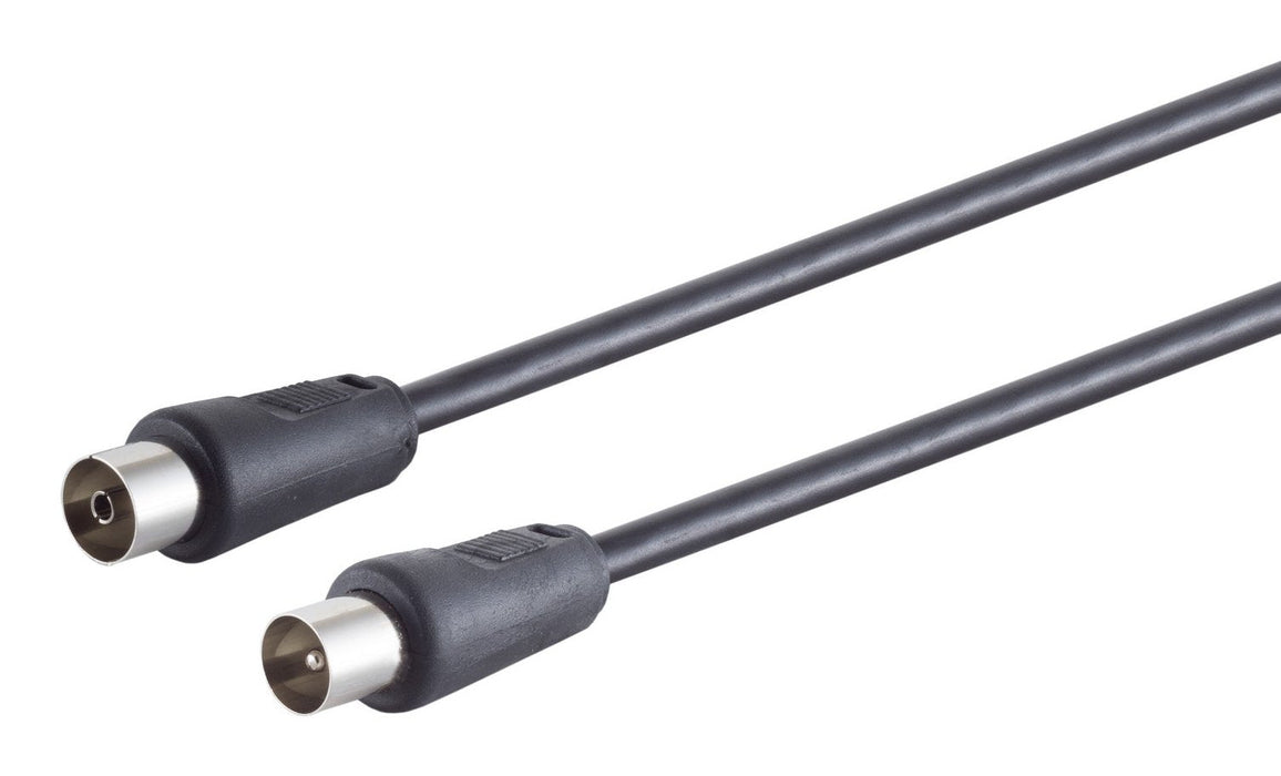 S-Impuls Cable De Antena, > 100 Db, Negro, 7,5m