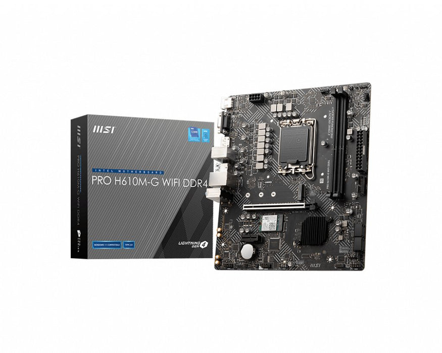 EAN 4711377020626 - MSI PRO H610M-G WIFI DDR4 placa base Intel H610 LGA 1700 micro ATX imagen 1
