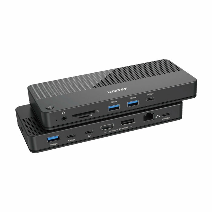 EAN 4894160047861 - UNITEK D1079A base para portátil y replicador de puertos Alámbrico USB4 Negro imagen 2