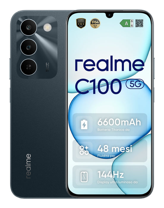 EAN 6941764486225 - realme C100 5G 17,3 cm (6.8") SIM doble USB Tipo C 4 GB 256 GB 6600 mAh Verde imagen 2