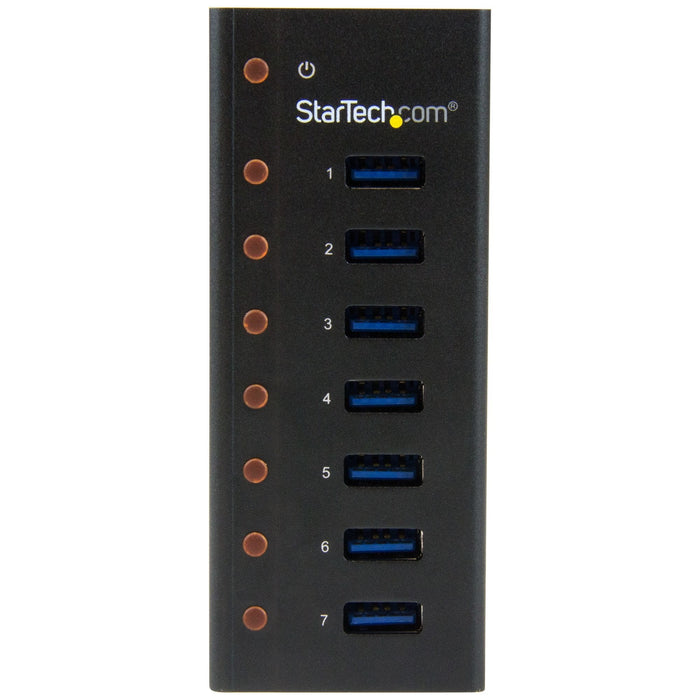 Startech Hub Usb 3.0 7 Puertos  Con Caja De Metal