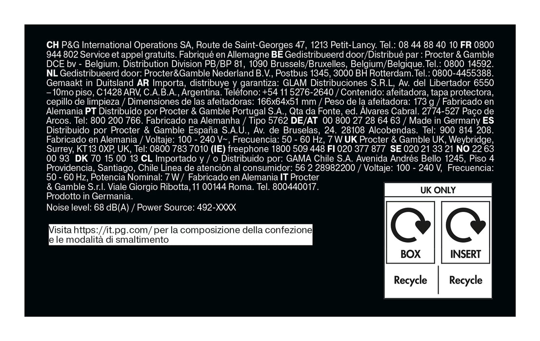 EAN 8700216646130 - Braun Series 5 52-B1000s Máquina de afeitar de láminas Negro imagen 10