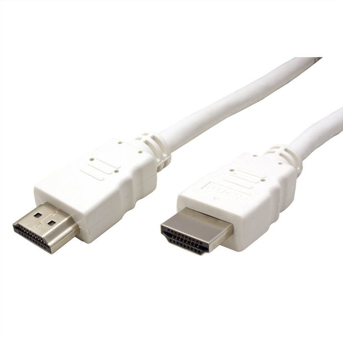 Value Hdmi High Speed Cable Mit Ethernet, Wei, 5 M