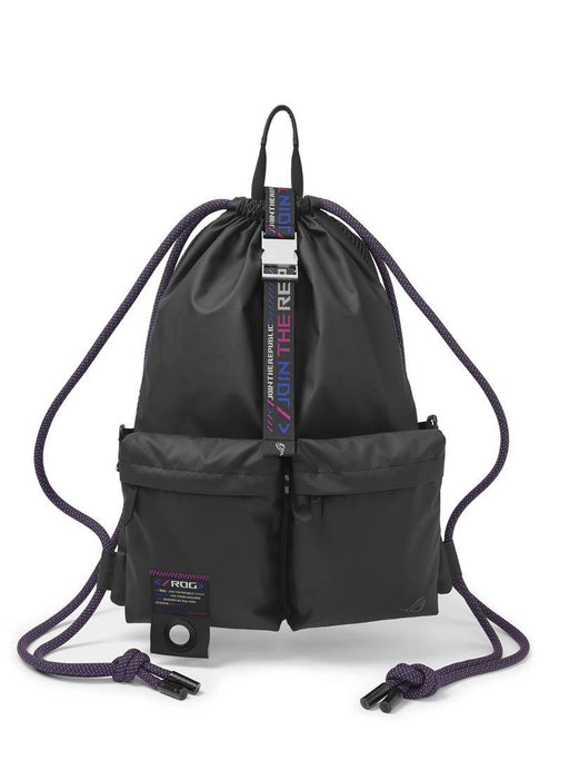 EAN 4711081222118 - ASUS BD3700 ROG SLASH Multi-use Drawstring Bag Mochila Negro imagen 2