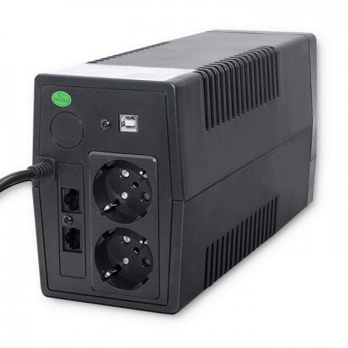 EAN 5901878539782 - Qoltec Monolith sistema de alimentación ininterrumpida (UPS) Doble conversión (en línea) 0,65 kVA 360 W 2 imagen 2