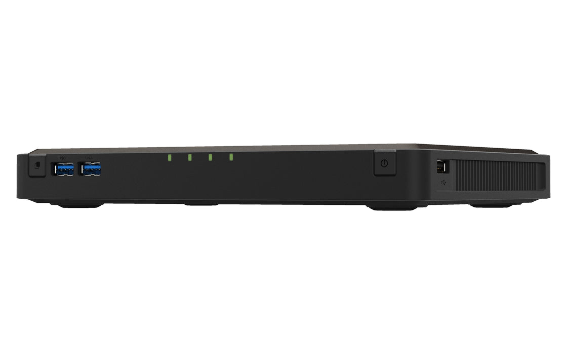 Qnaptbs-464 Nasbook Servidor Nas 4 Compartimentos Raid Raid 0 1 5 6 10 Ram 8gb 2.5 Gigabit Ethernet Iscsi Soporta