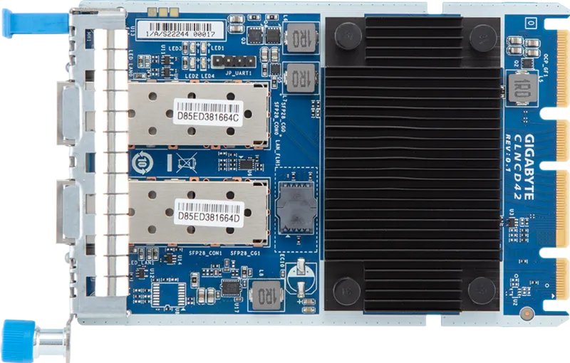 Gigabyte Clncd42 Broadcom Bcm57414 Netzwerkkarte Dual-Port Sfp28 25 Gbit Modul Ocp 3.0 9clncd42mr-00