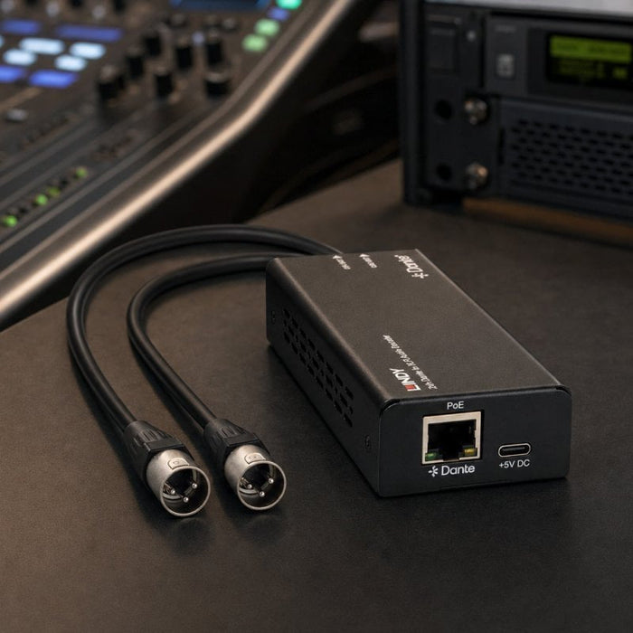 2ch Dante  To Xlr Audio Decoder