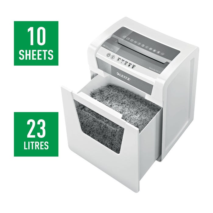 EAN 4002432118953 - Leitz 80020000 triturador de papel Microcorte 55 dB 22,3 cm Blanco imagen 3