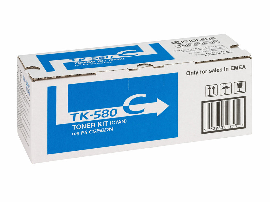 EAN 5052180456981 - KYOCERA TK-580C cartucho de tóner 1 pieza(s) Original Cian imagen 2
