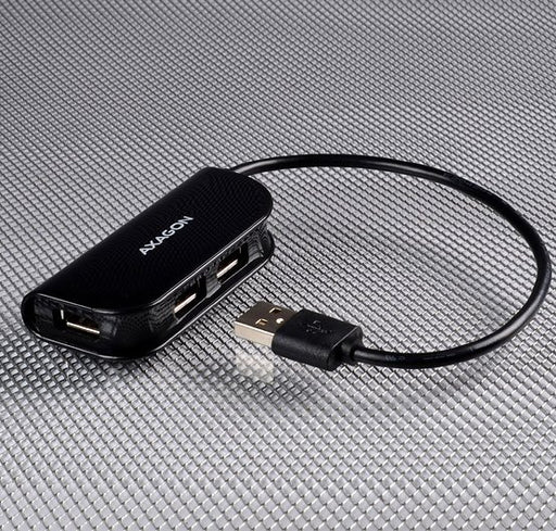 EAN 8595247902764 - Axagon HUE-X4B hub de interfaz USB 2.0 480 Mbit/s Negro imagen 2