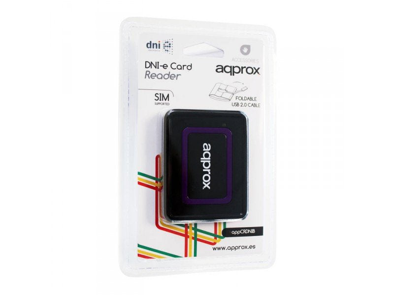 EAN 8435099517054 - Approx appCRDNIB lector de tarjeta USB 2.0 Negro, Púrpura imagen 5