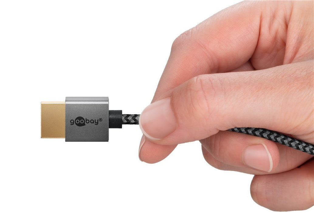 Cable Goobay 75753 Hdmi 2 M Hdmi Tipo A (Estándar) Gris
