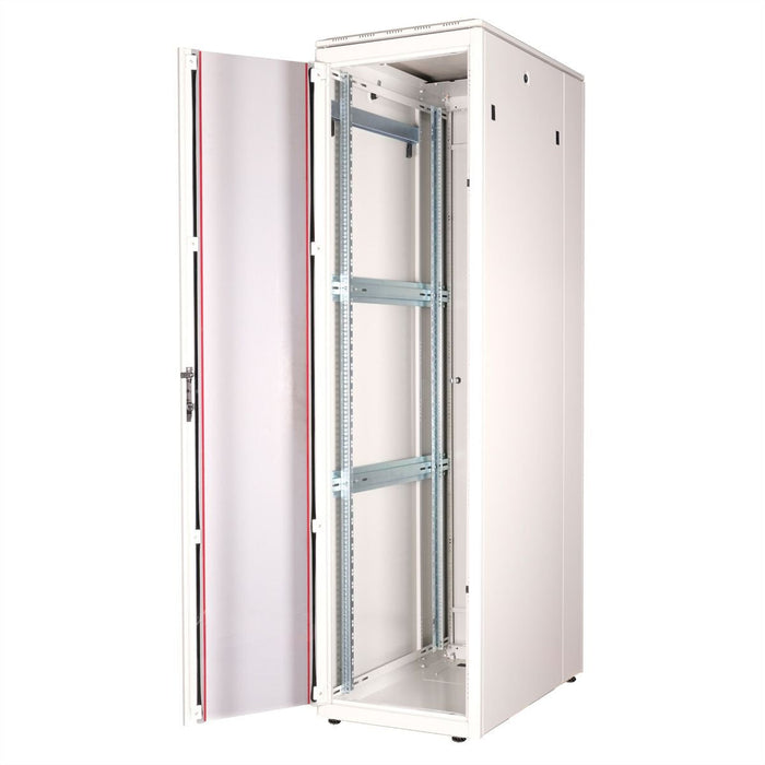 Roline 19-Zoll Netzwerkschrank Pro 47 He, 600x1000 Bxt Glastr Grau