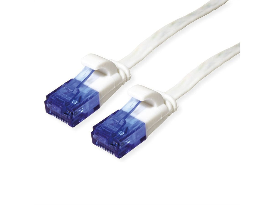 Value Cable De Red Cat.6a (Class Ea) Utp, Extra-Flach, Wei, 1 M