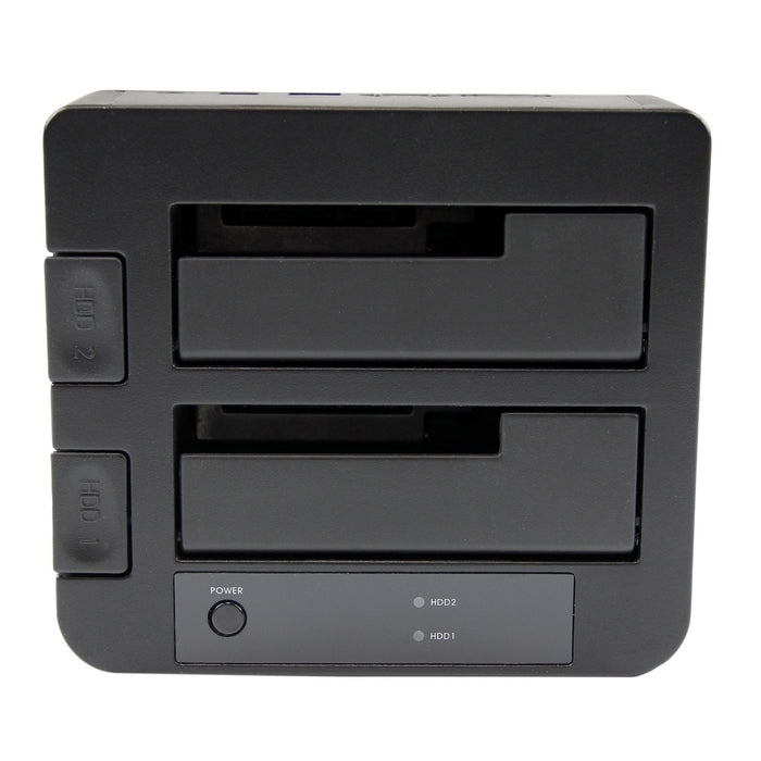 Startech.Com Dual-Bay Usb 3.0 Esata To Sata Hard Drive Docking Station Usb Hard Drive Dock External 2.53.5 Sata Iiiiii Ssdhdd Docking Station Hot-Swap Hard Drive Bays Top-Loading Controlador De Almacenamiento 2.5" 3.5" Sata 6gb/S Esata 6gb/