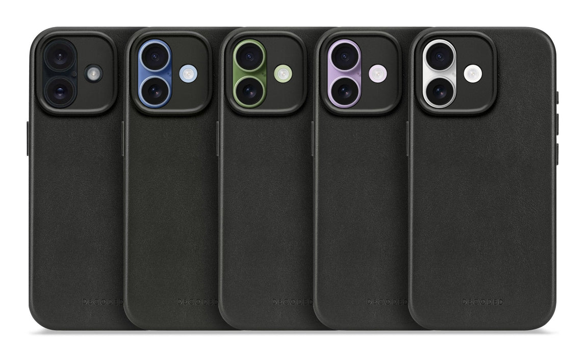 Decoded Leather Backcover Iphone 17 Black