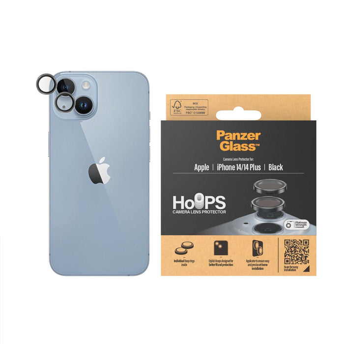Protector De Pantalla Panzerglass Camera Rings Para  Iphone 14/14 Plus  1 Pieza(S)