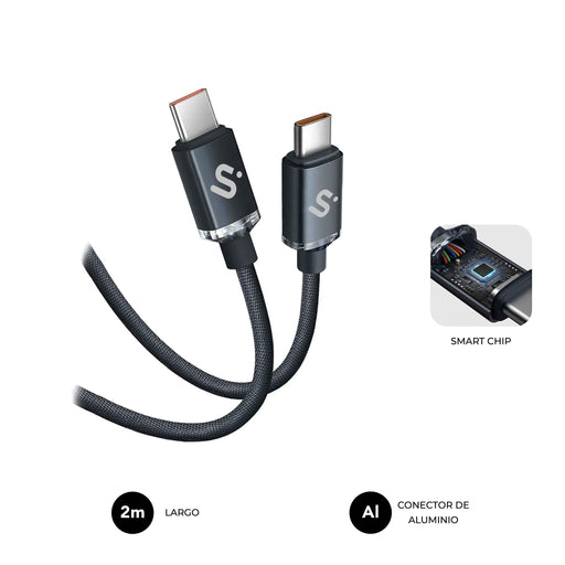 EAN 8436586743543 - SUBBLIM SUBCAB-C06002 cable USB USB 2.0 USB C Negro imagen 1