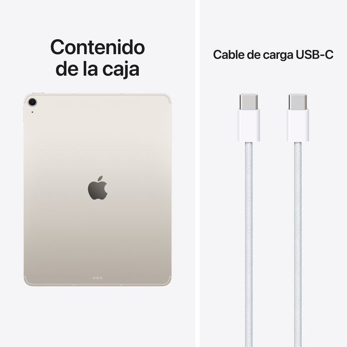 Apple Ipad Air 13 " 12gb 1tb Wifi + Cellular Starlight Ips Chip M4 12mpx
