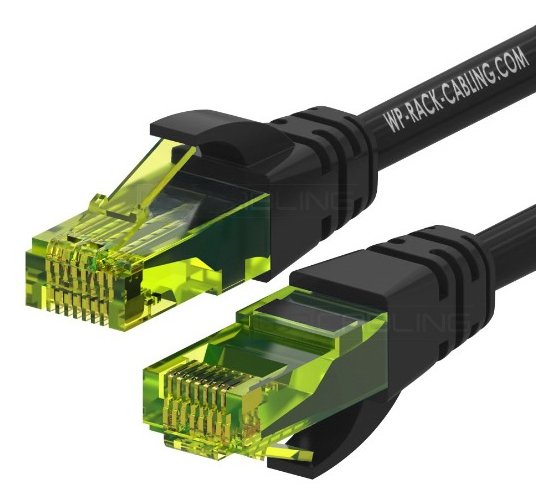 Wp Wpc-Pat-6au010bl Cable De Red Negro, Verde 1 M Cat6a U/Utp (Utp)