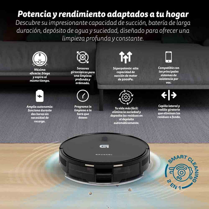 EAN 8426156018508 - Grunkel I-DANCERTURBOBRUSH aspiradora robotizada 0,25 L Negro imagen 6