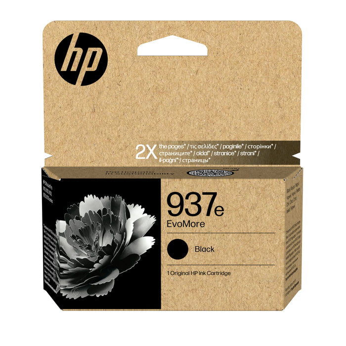 EAN 0196786147715 - HP 937e EvoMore Black Original Ink Cartridge cartucho de tinta 1 pieza(s) Alto rendimiento (XL) Negro imagen 1