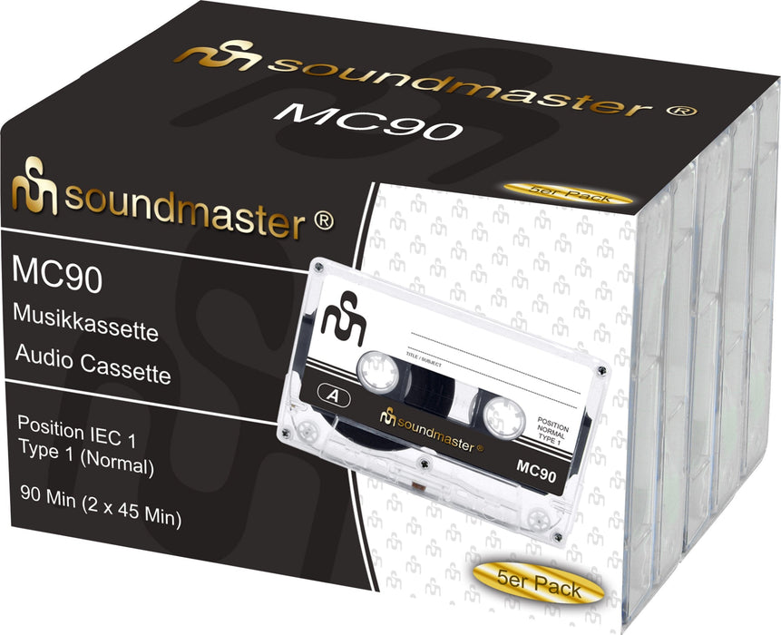 Sound Mc905p Gris Eisen Audiokassette Pack De 5