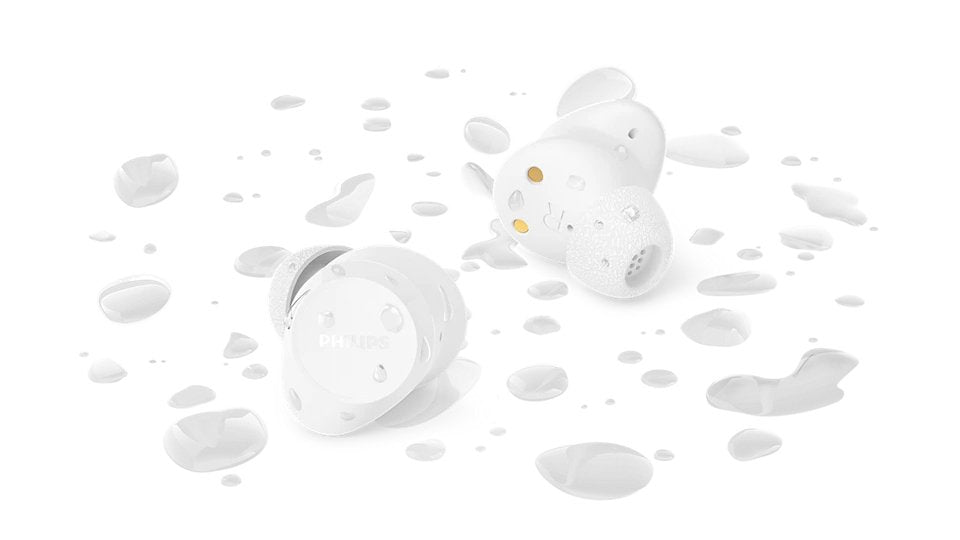 Auriculares Bluetooth Philips Tat1300wt Con Estuche De Carga Autonomía 6h Blancos