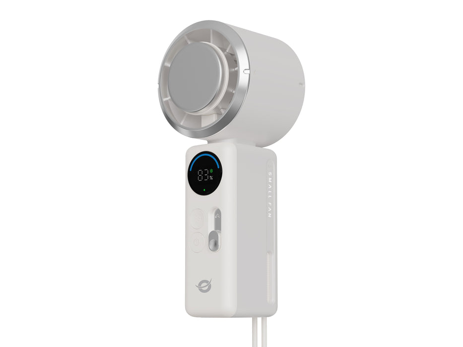Ventilador Mini Portátil Conceptronic Aeriva03c Turbo Placa Enfriamiento Pantalla Digital Blanco Cre