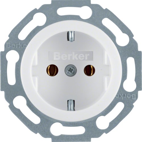 Berker 4745 20 Up-Steckdose Pws Glas Palazzo